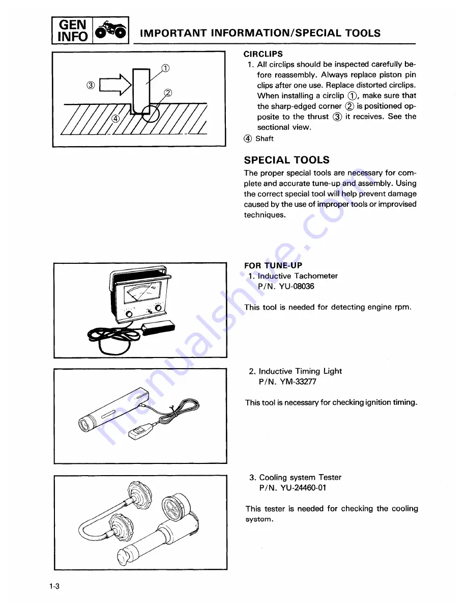 Yamaha BANSHEE YFZ350 Service Manual Download Page 70