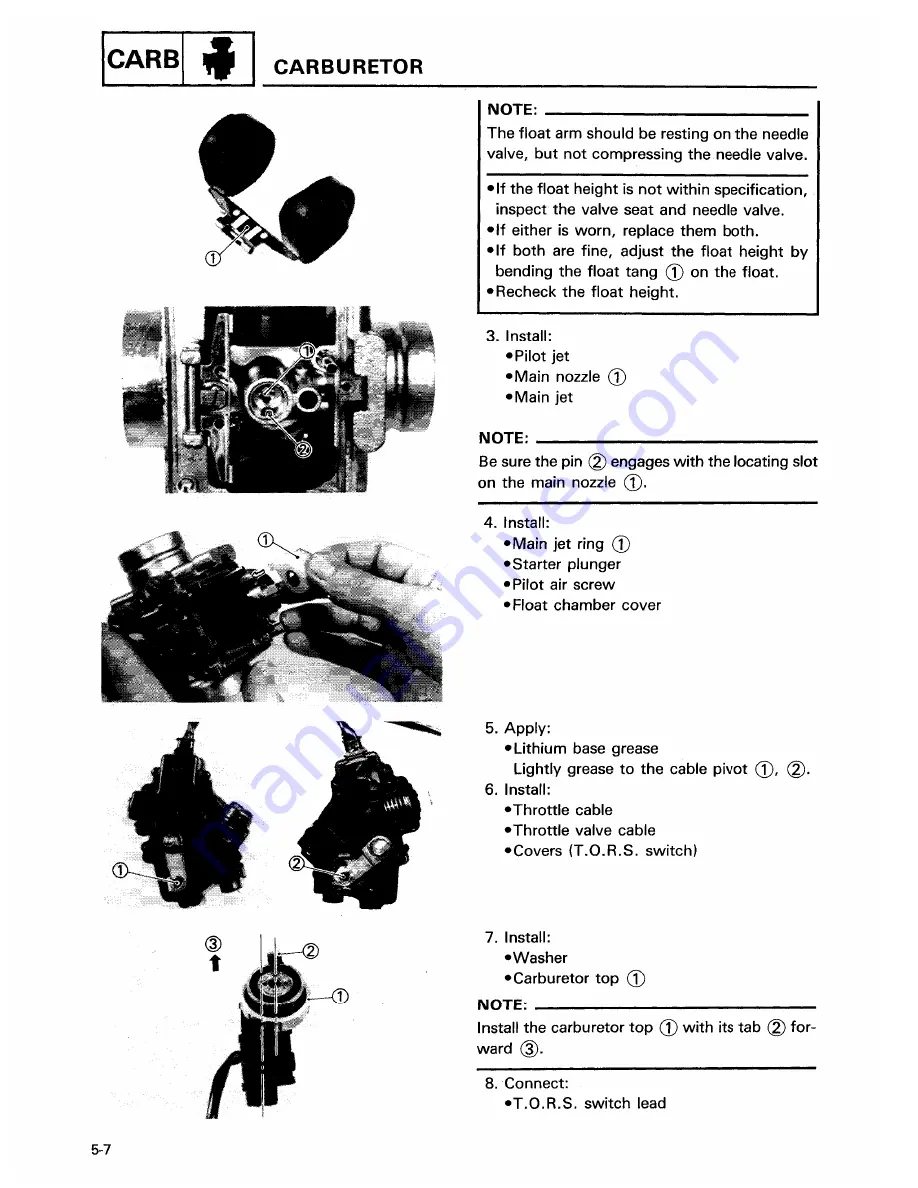 Yamaha BANSHEE YFZ350 Скачать руководство пользователя страница 178