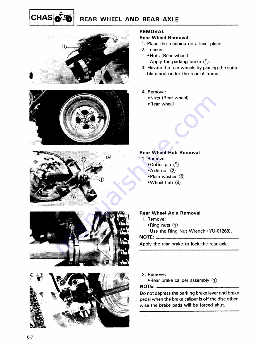 Yamaha BANSHEE YFZ350 Service Manual Download Page 190