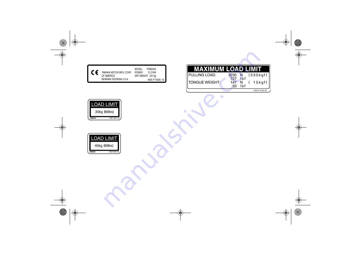 Yamaha BEAR TRACKER YFM250XS Owner'S Manual Download Page 32