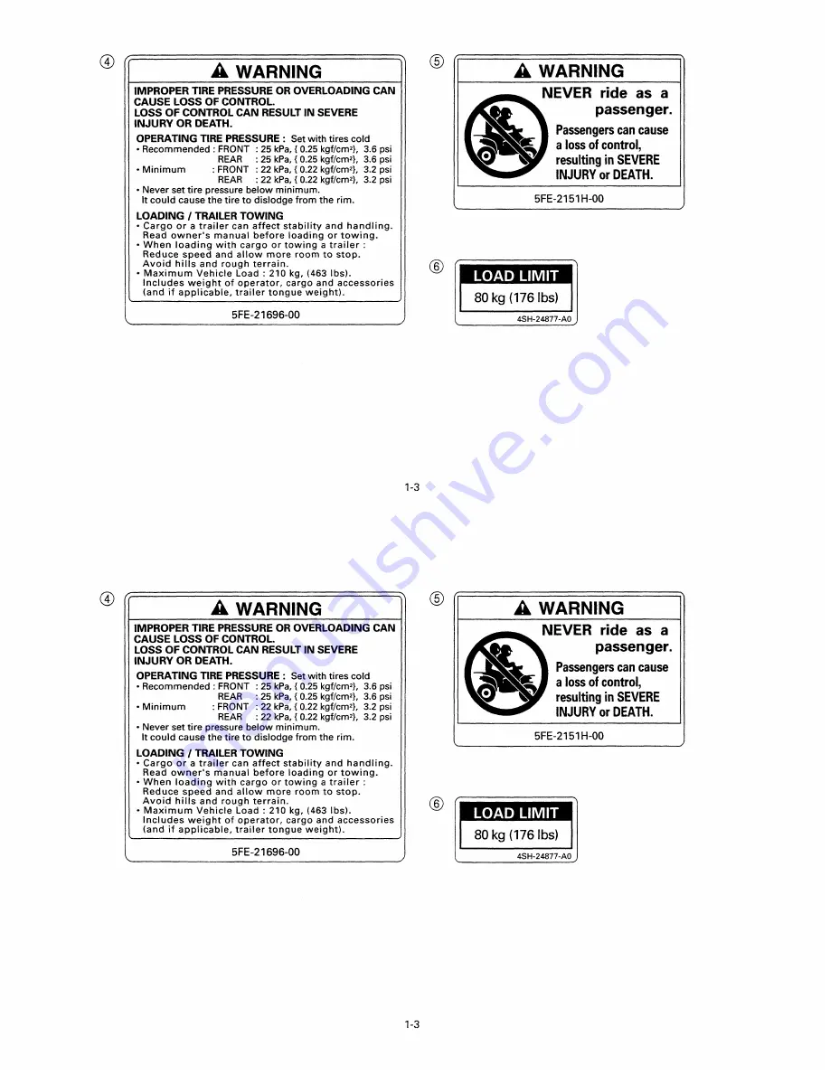 Yamaha big bear 350 Owner'S Manual Download Page 14