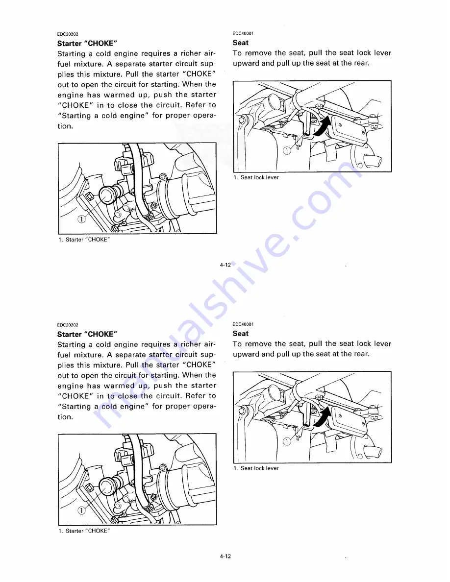 Yamaha Blaster YSF200K Owner'S Manual Download Page 35