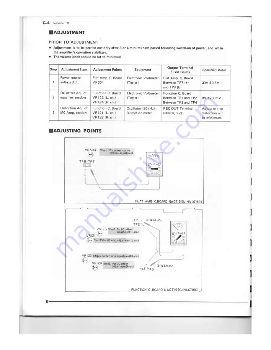 Yamaha C-4 Service Manual Download Page 8