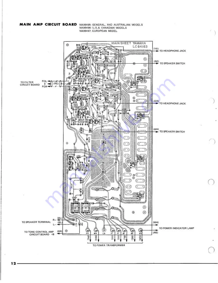 Yamaha CA-400 Service Manual Download Page 11