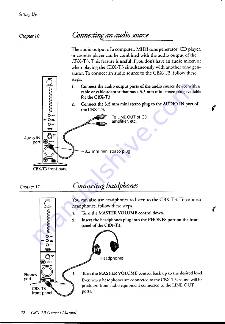 Yamaha CBX-T3 Owner'S Manual Download Page 27