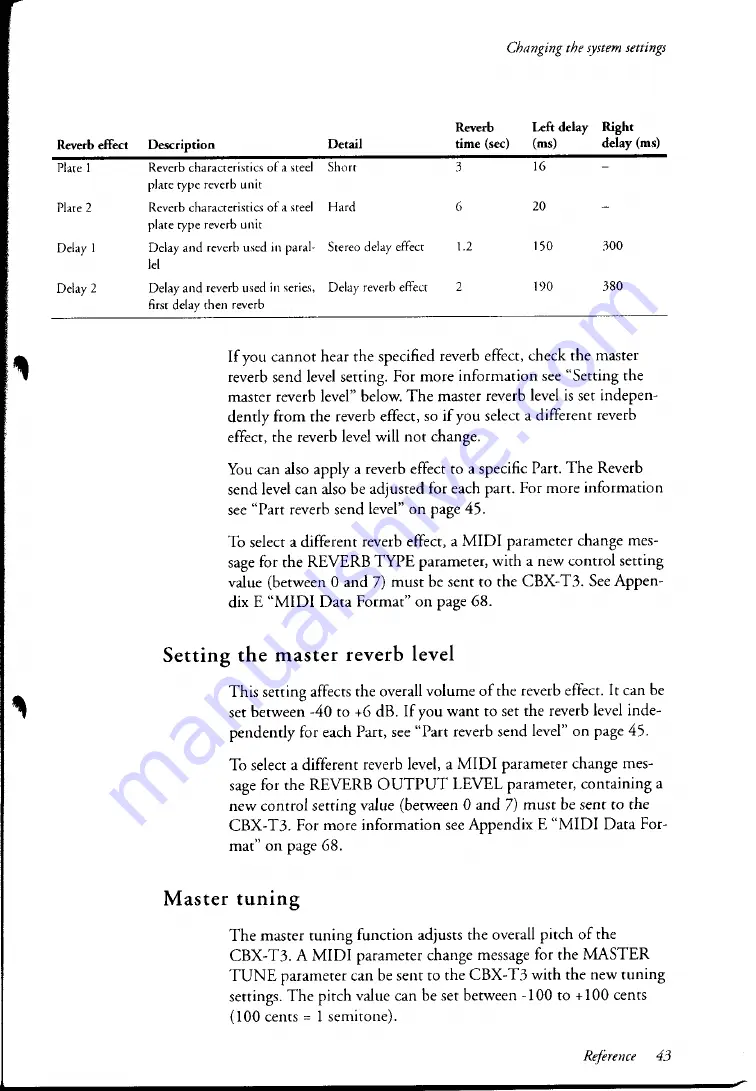 Yamaha CBX-T3 Owner'S Manual Download Page 48