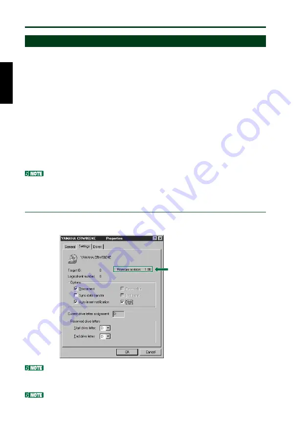 Yamaha CD Recordable/Rewritable Drive CRW8824E Owner'S Manual Download Page 39