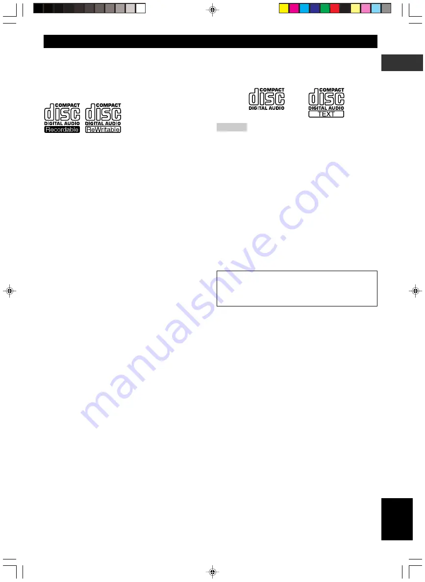 Yamaha CDR-HD1300 Owner'S Manual Download Page 9