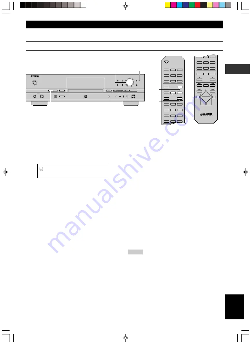 Yamaha CDR-HD1300 Owner'S Manual Download Page 45