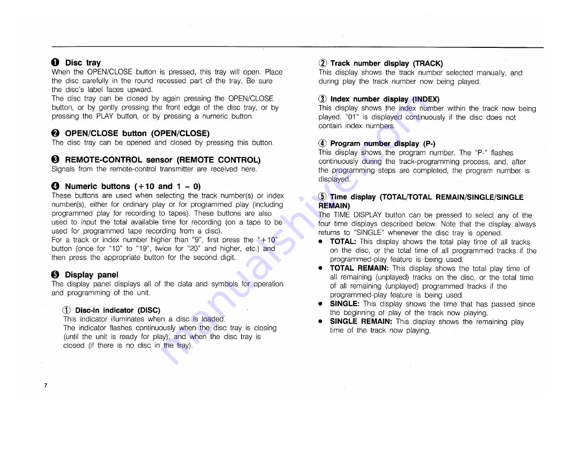 Yamaha CDX-820 Owner'S Manual Download Page 8