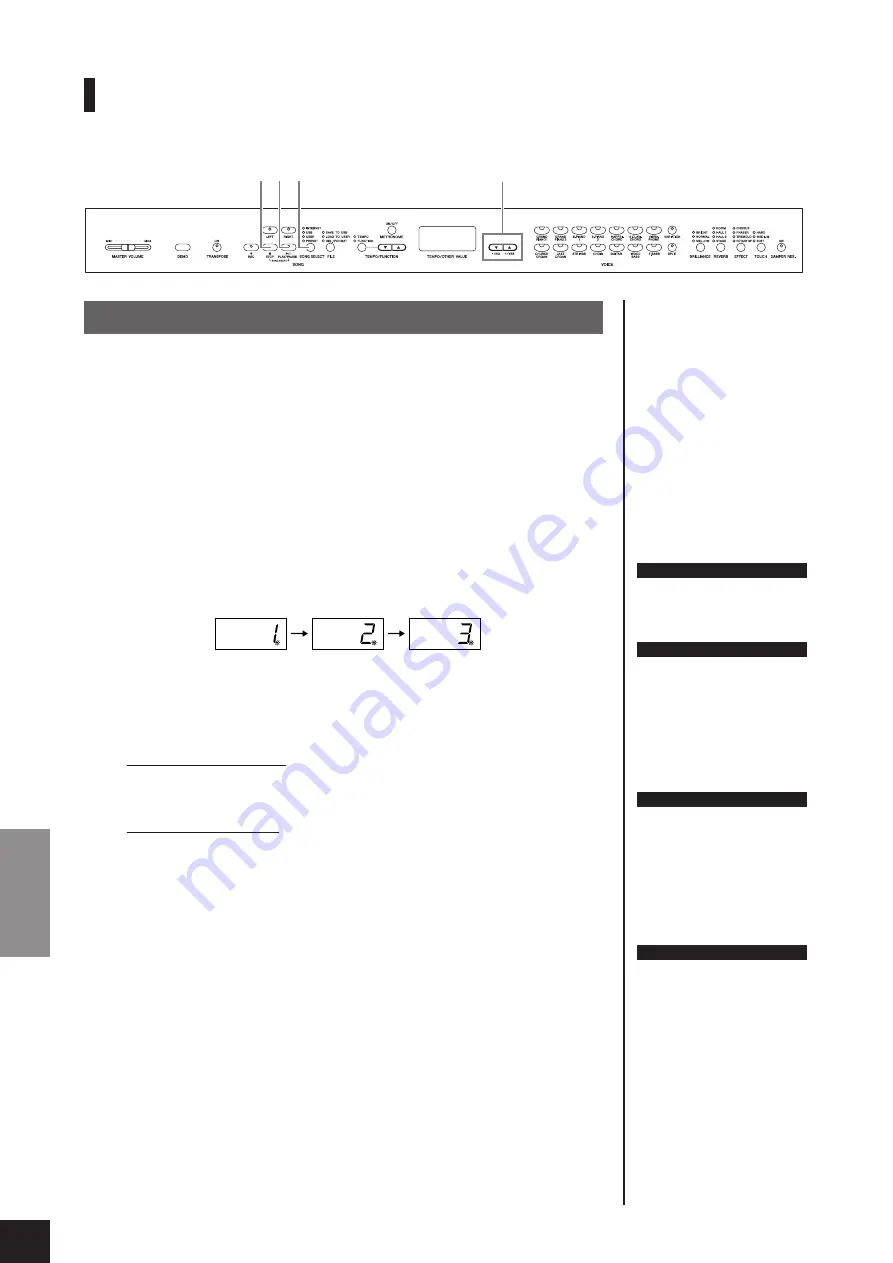 Yamaha Clavinova CLP-306 (Spanish) Manual De Instrucciones Download Page 44