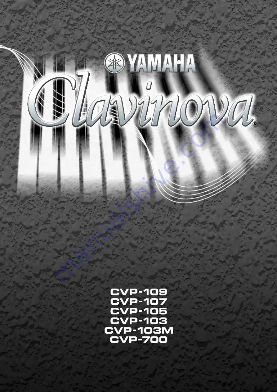 Yamaha Clavinova CVP-103 Скачать руководство пользователя страница 1