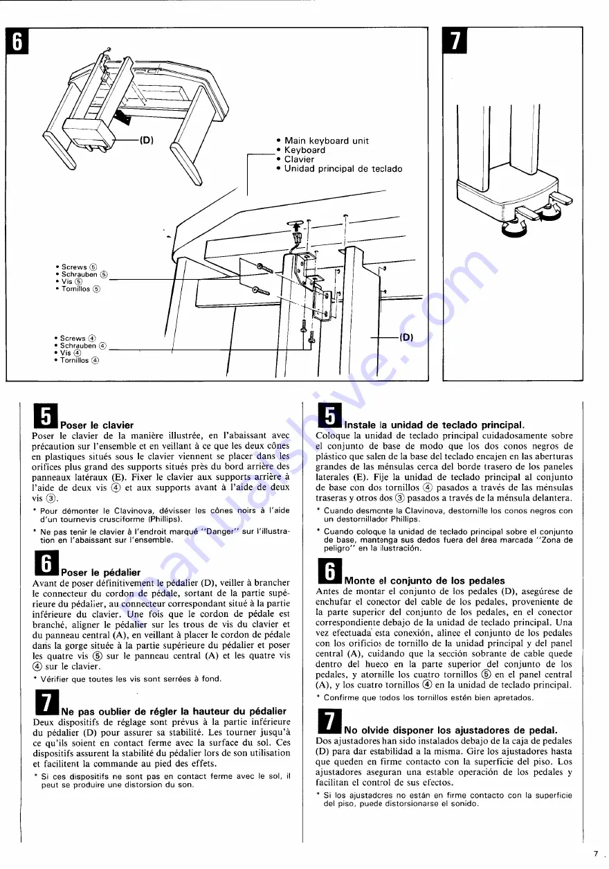 Yamaha Clavinova CVP-30 Скачать руководство пользователя страница 9