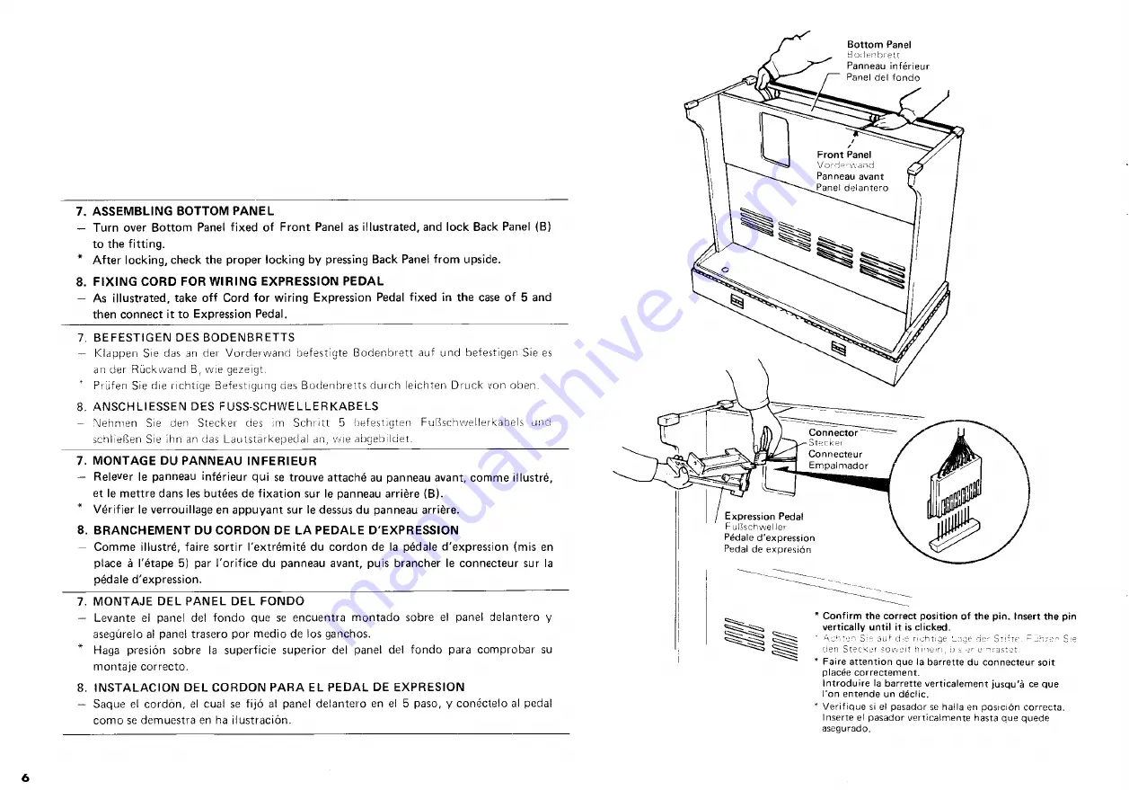 Yamaha CN-70 Assembly Procedures And Owner'S Manual Download Page 8