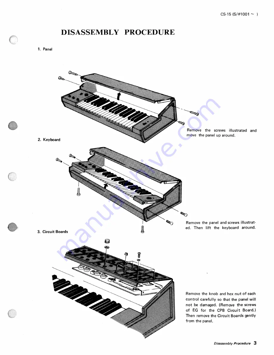 Yamaha CS-15 Service Manual Download Page 5