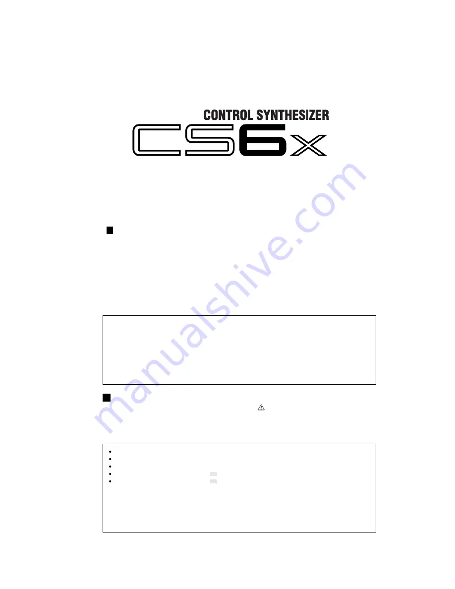 Yamaha CS6X Service Manual Download Page 46