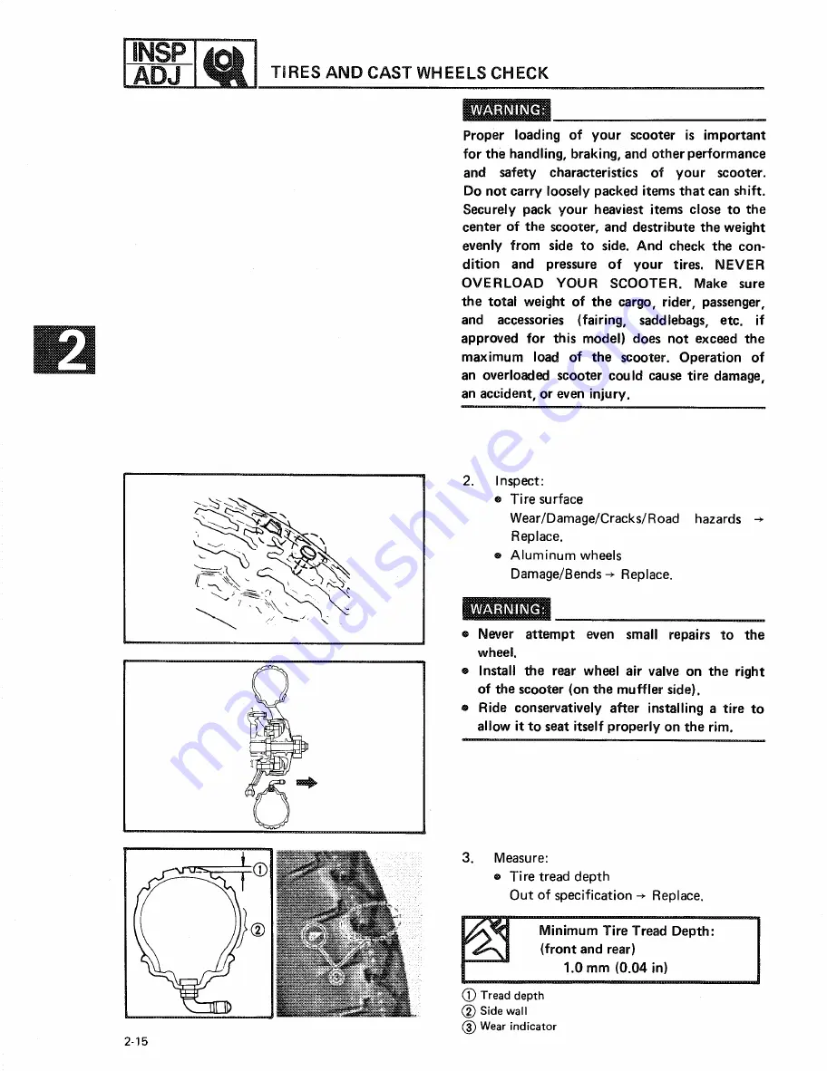 Yamaha CYGNUS.X XC125 Service Manual Download Page 30