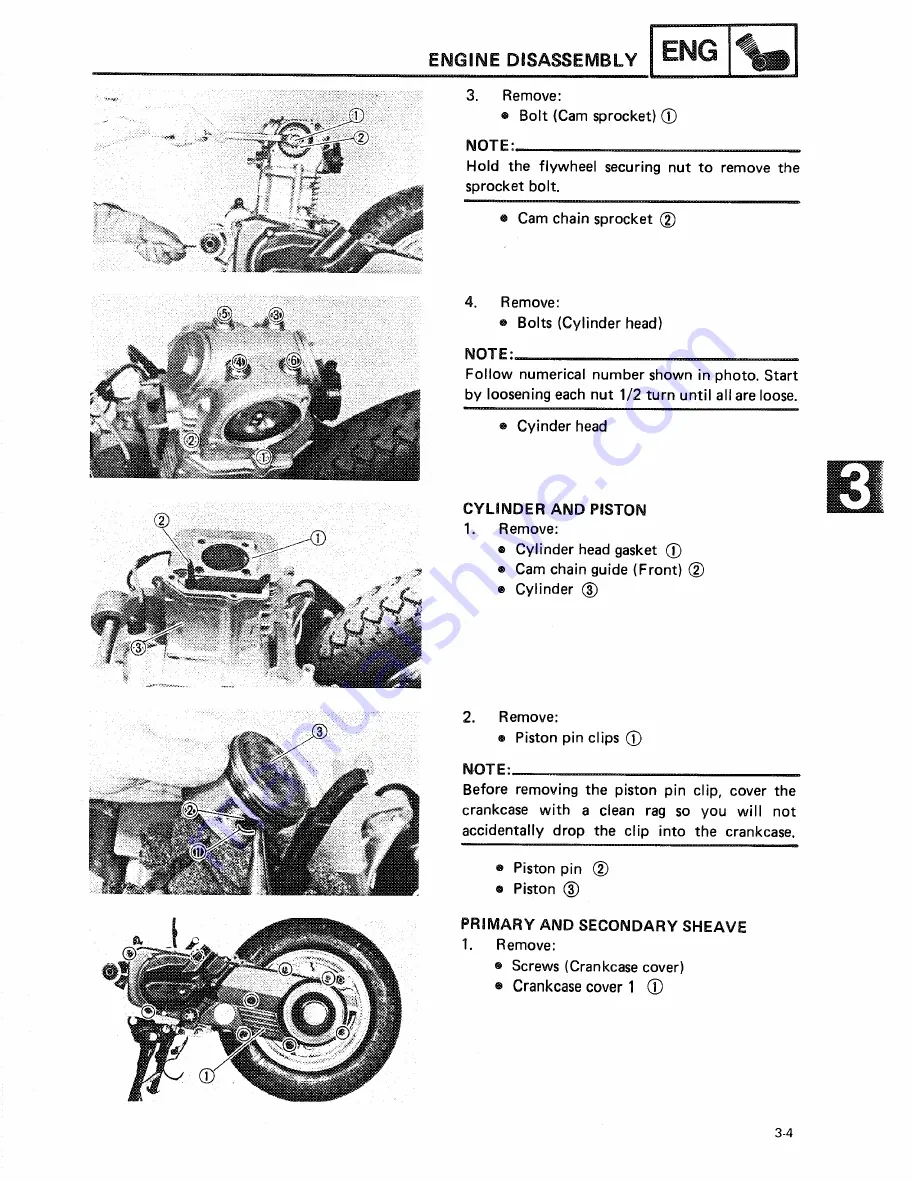 Yamaha CYGNUS.X XC125 Service Manual Download Page 43