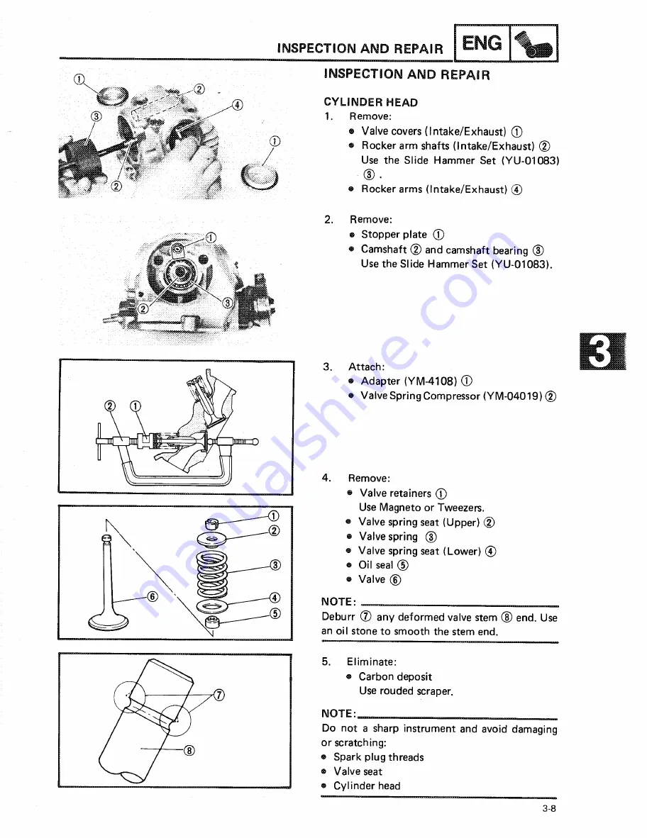 Yamaha CYGNUS.X XC125 Service Manual Download Page 47