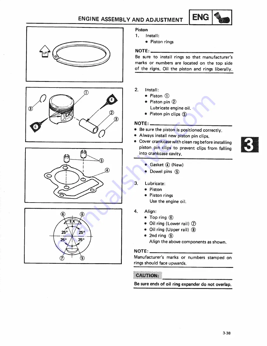 Yamaha CYGNUS.X XC125 Service Manual Download Page 77