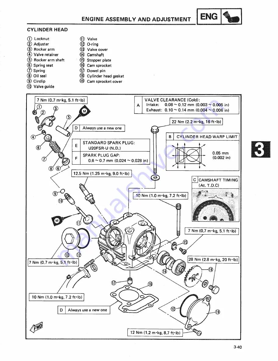 Yamaha CYGNUS.X XC125 Скачать руководство пользователя страница 79