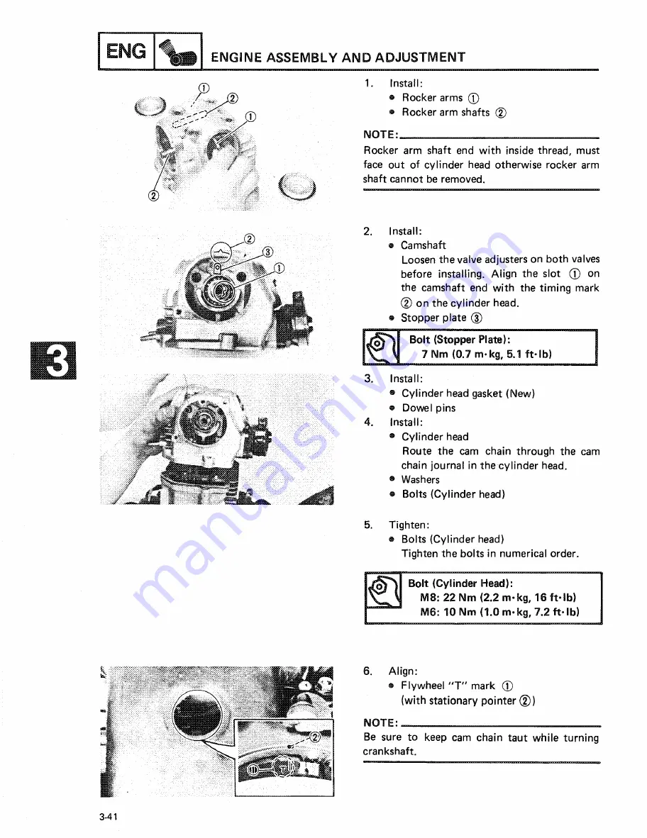 Yamaha CYGNUS.X XC125 Service Manual Download Page 80