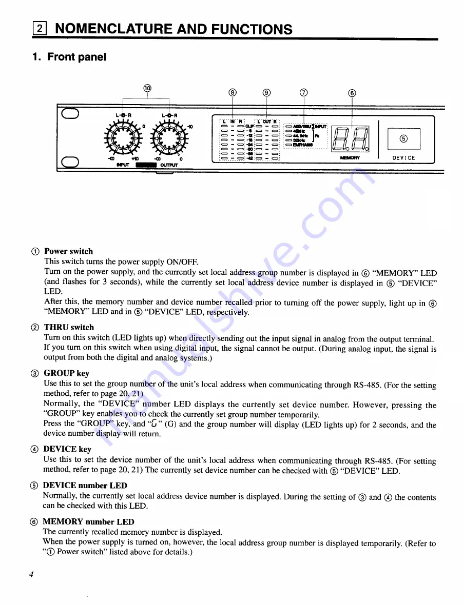 Yamaha DEQ5E Скачать руководство пользователя страница 10