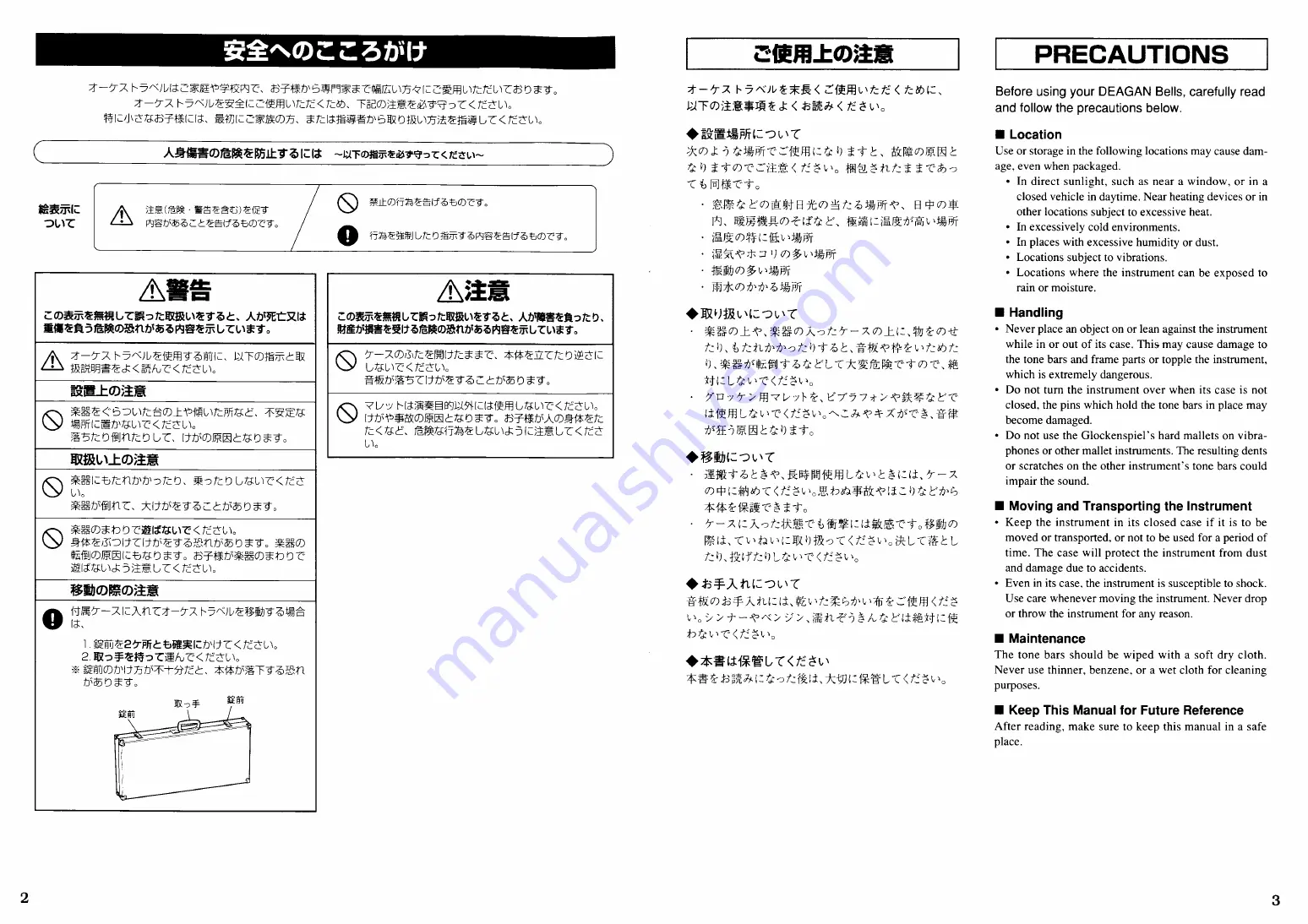 Yamaha DG-1590A Owner'S Manual Download Page 2