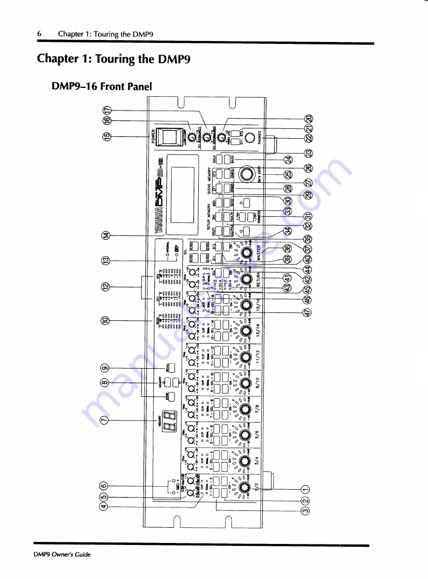 Yamaha DMP9-16 Owner'S Manual Download Page 14