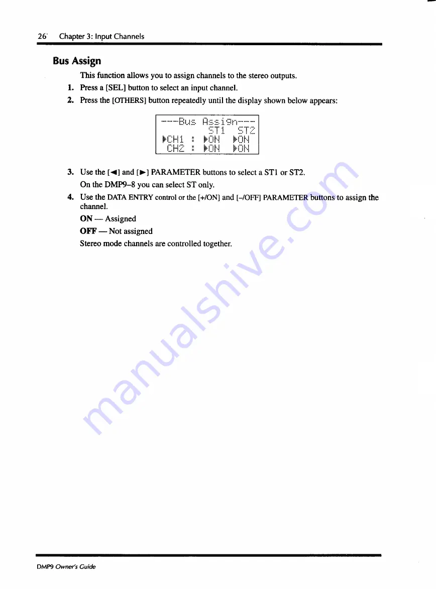 Yamaha DMP9-16 Owner'S Manual Download Page 34