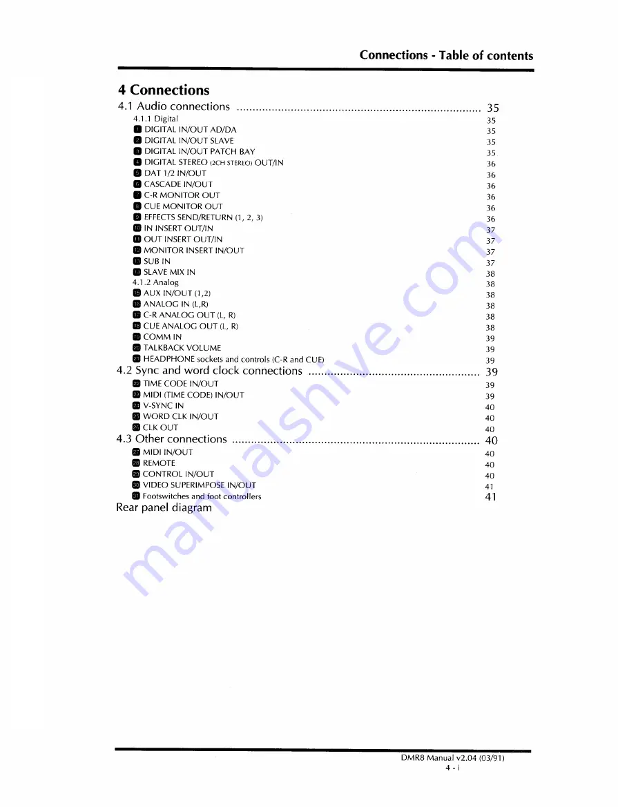 Yamaha DMR8 Owner'S Manual Download Page 45