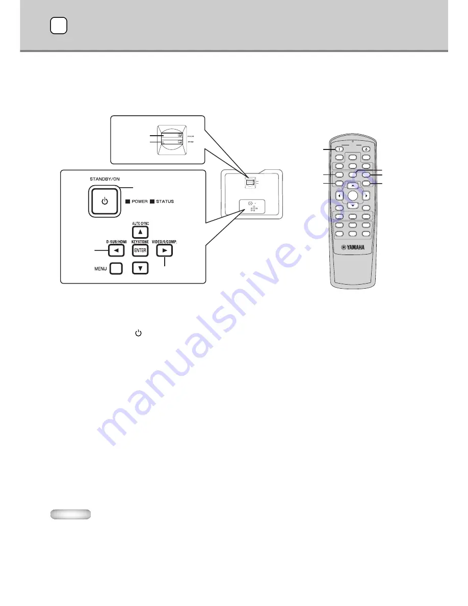 Yamaha DPX-830 - WXGA DLP Projector Owner'S Manual Download Page 20