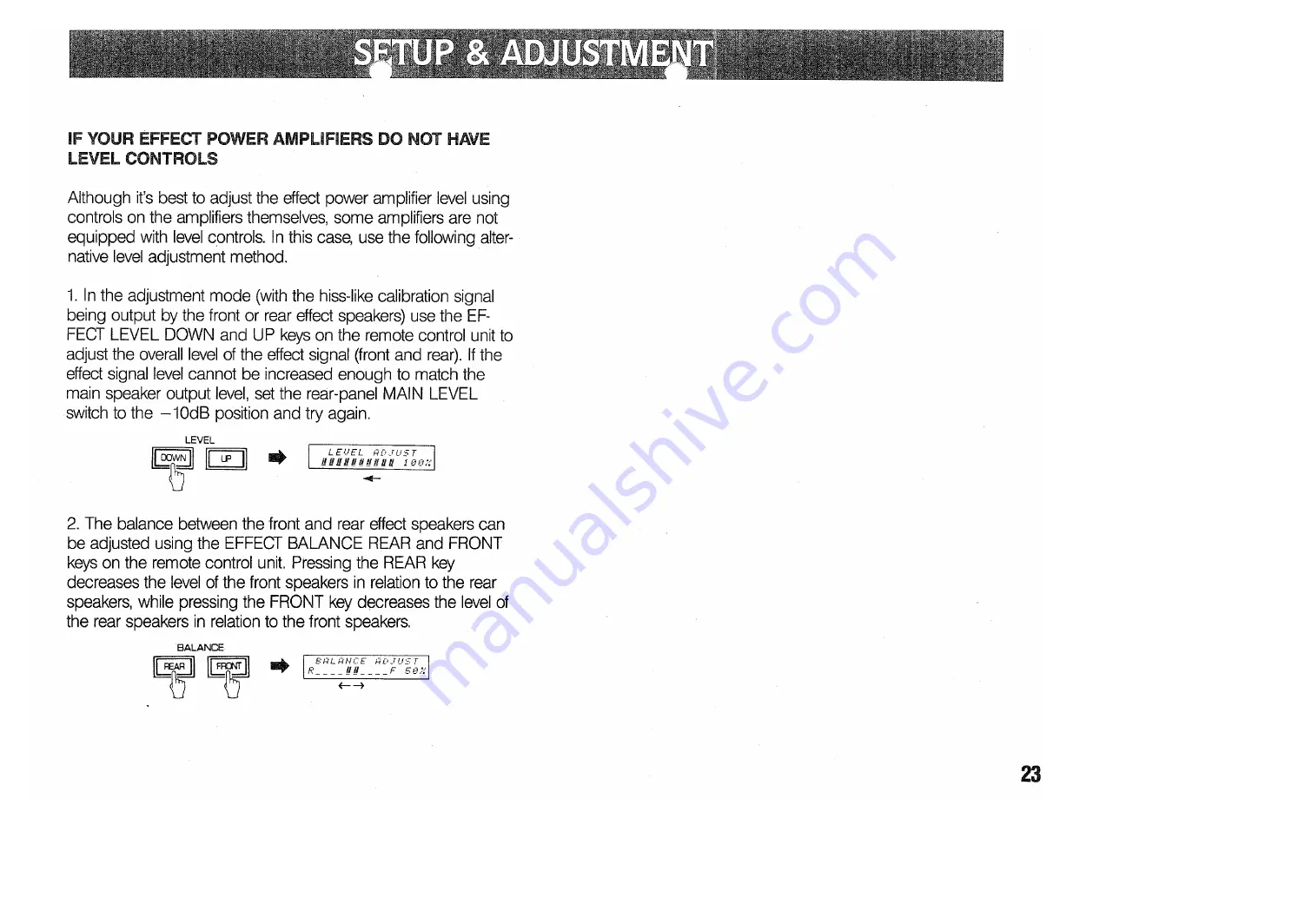 Yamaha DSP-3000 Operation Manual Download Page 25