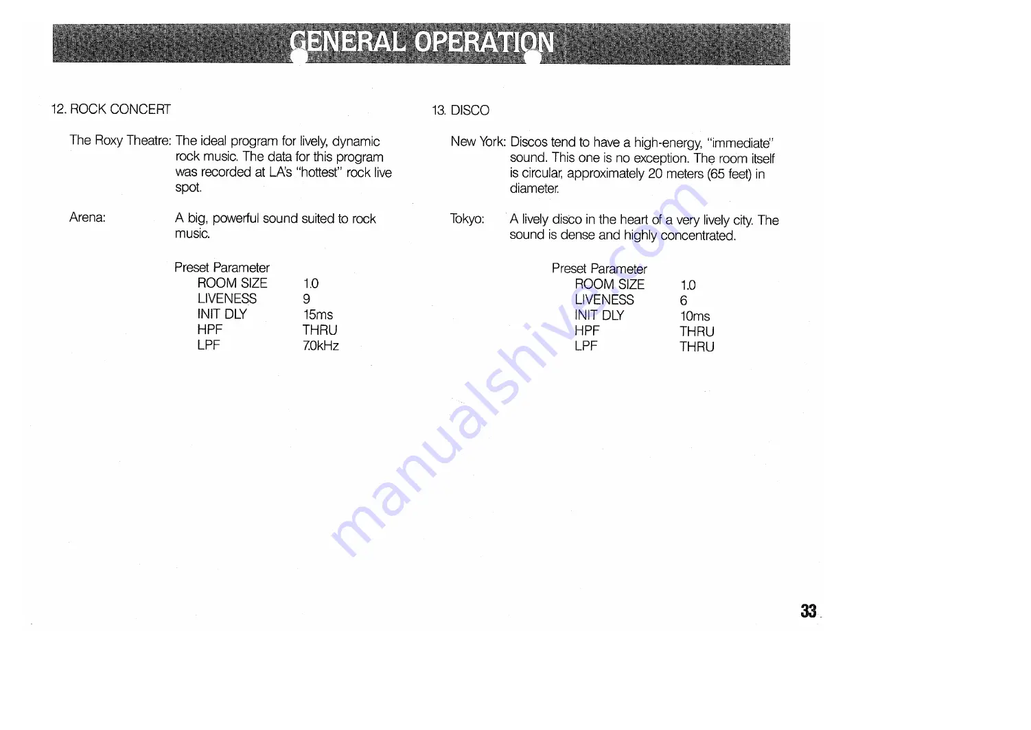 Yamaha DSP-3000 Operation Manual Download Page 35