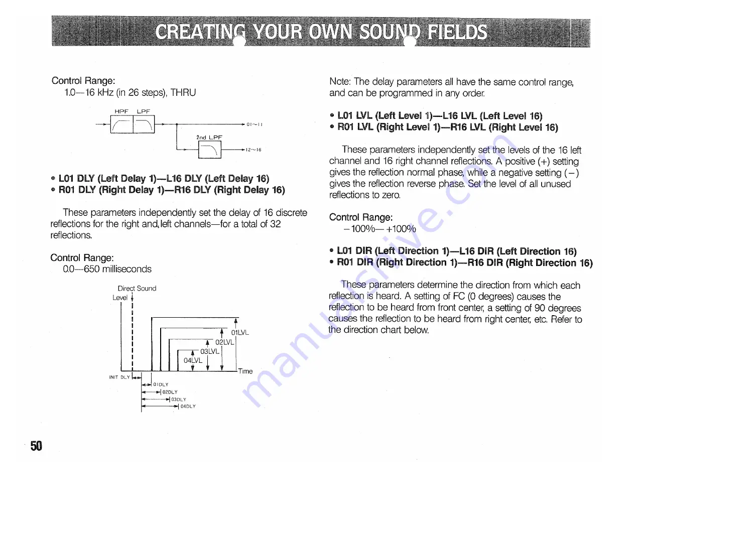 Yamaha DSP-3000 Operation Manual Download Page 52