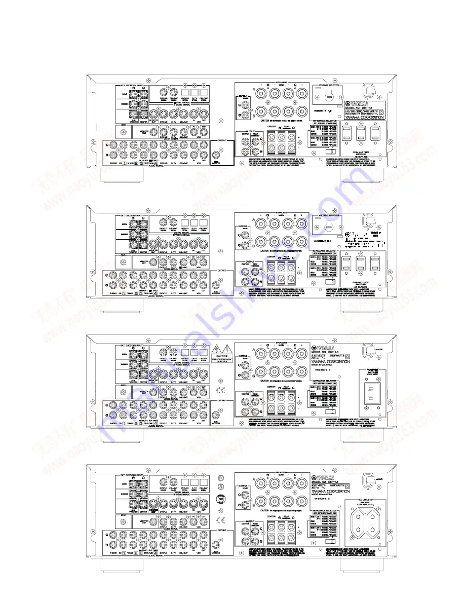 Yamaha DSP-A5 Service Manual Download Page 3