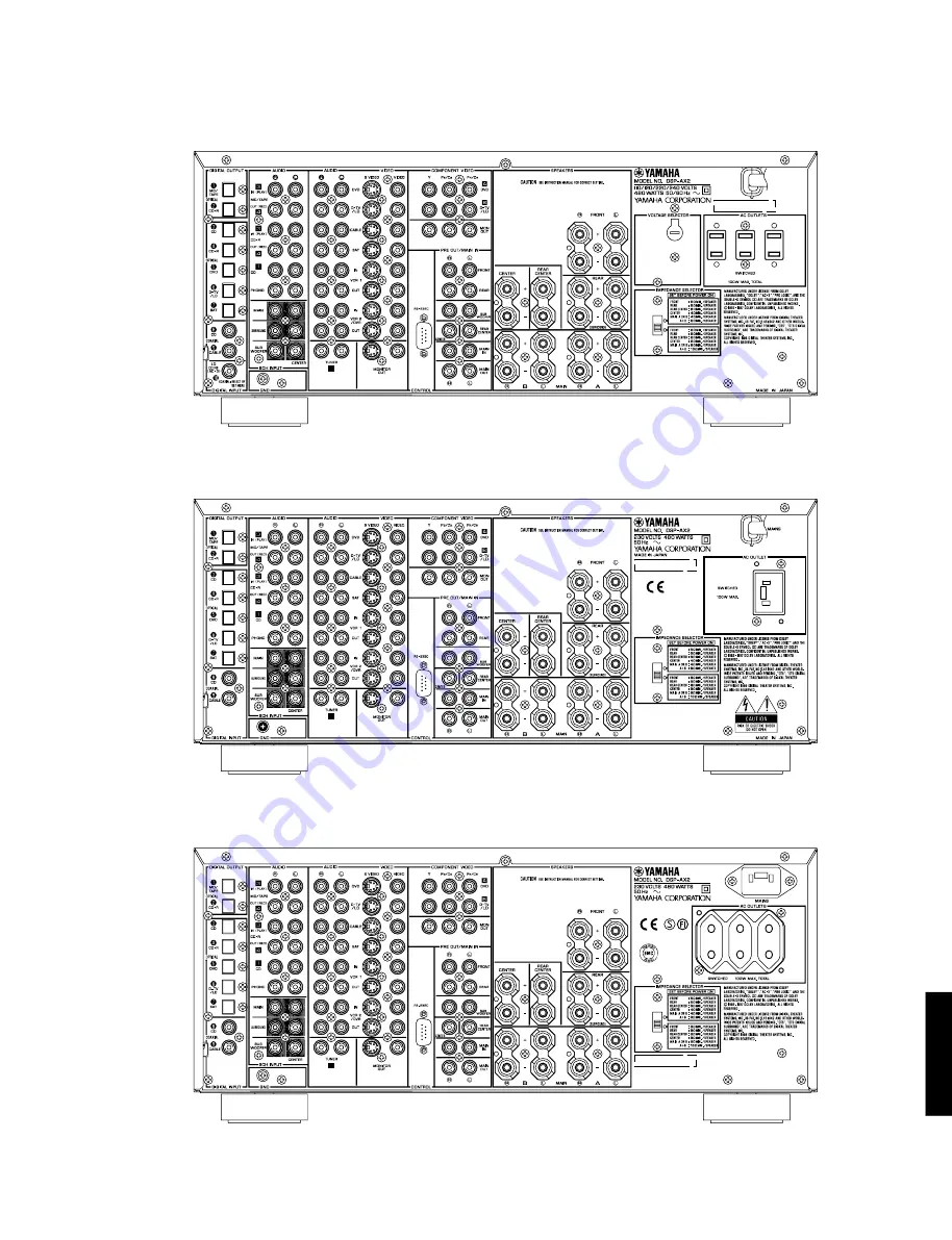 Yamaha DSP-AX2 Service Manual Download Page 3