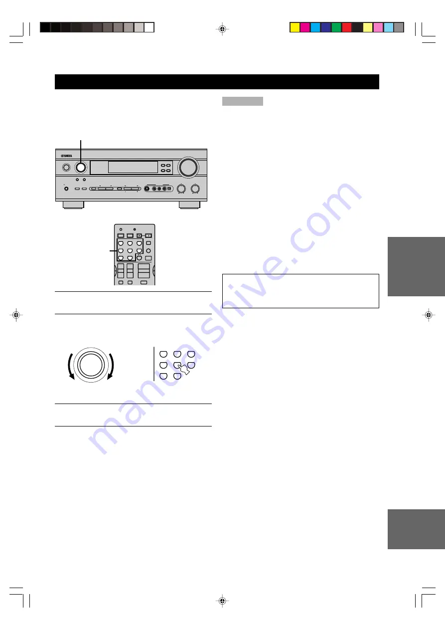 Yamaha DSP-AX640SE Скачать руководство пользователя страница 101