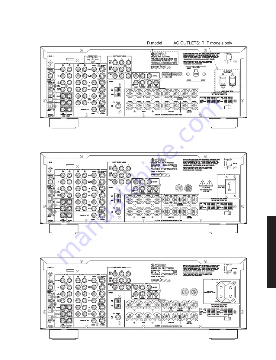 Yamaha DSP-AX640SE Скачать руководство пользователя страница 7