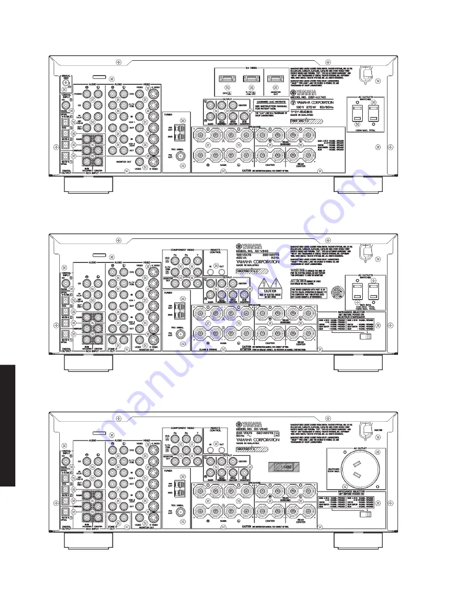 Yamaha DSP-AX640SE Скачать руководство пользователя страница 8