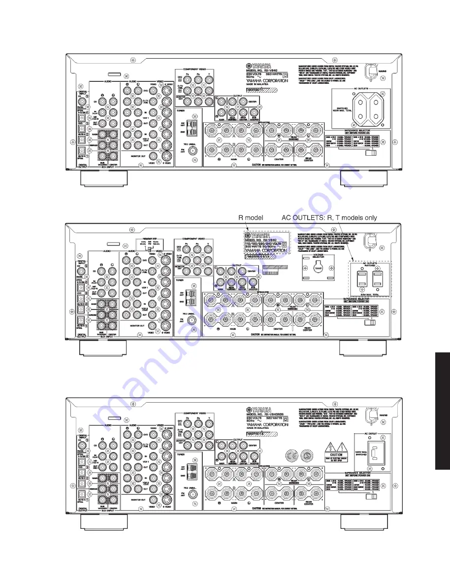 Yamaha DSP-AX640SE Скачать руководство пользователя страница 9