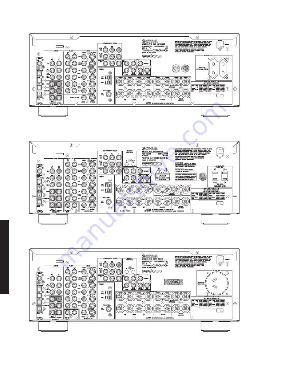 Yamaha DSP-AX640SE Скачать руководство пользователя страница 10