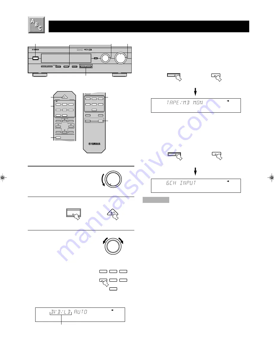 Yamaha DSP-E800 Owner'S Manual Download Page 54