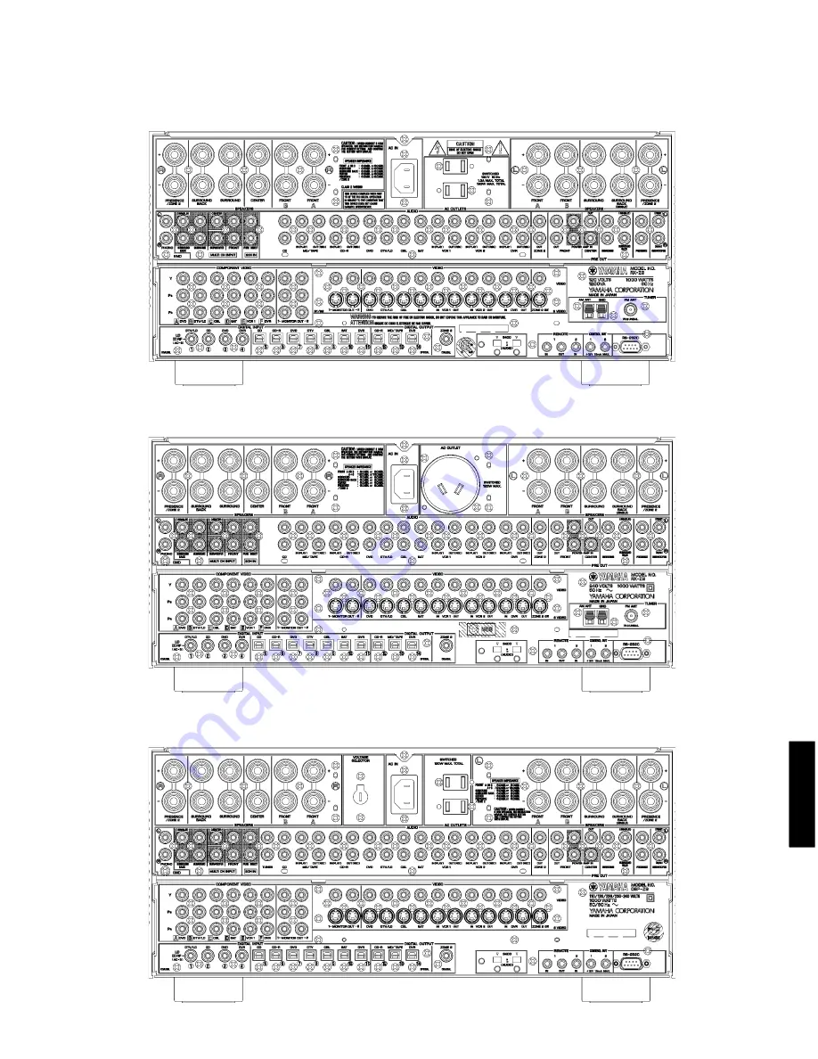 Yamaha DSP-Z9 Service Manual Download Page 5