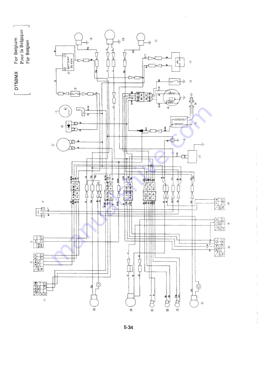 Yamaha DT 50 MX Service Manual Download Page 130