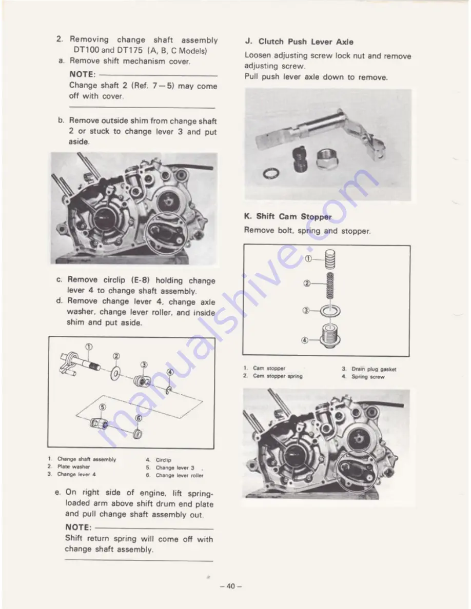 Yamaha DT100A 1974 Скачать руководство пользователя страница 51