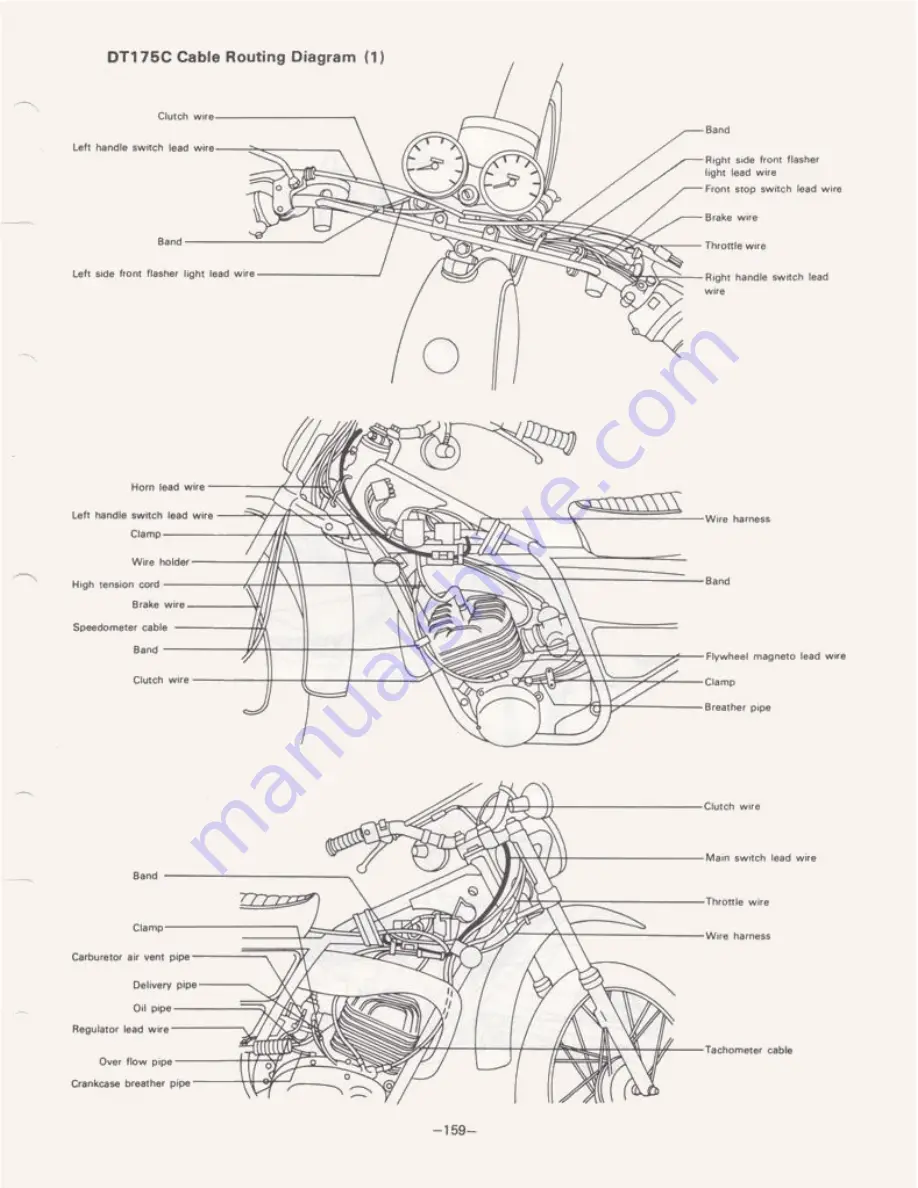 Yamaha DT100A 1974 Service Manual Download Page 178