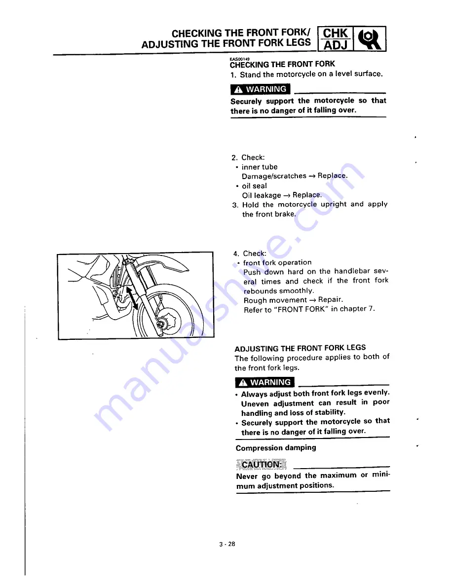 Yamaha DT230 4TP3-AE1 Service Manual Download Page 76