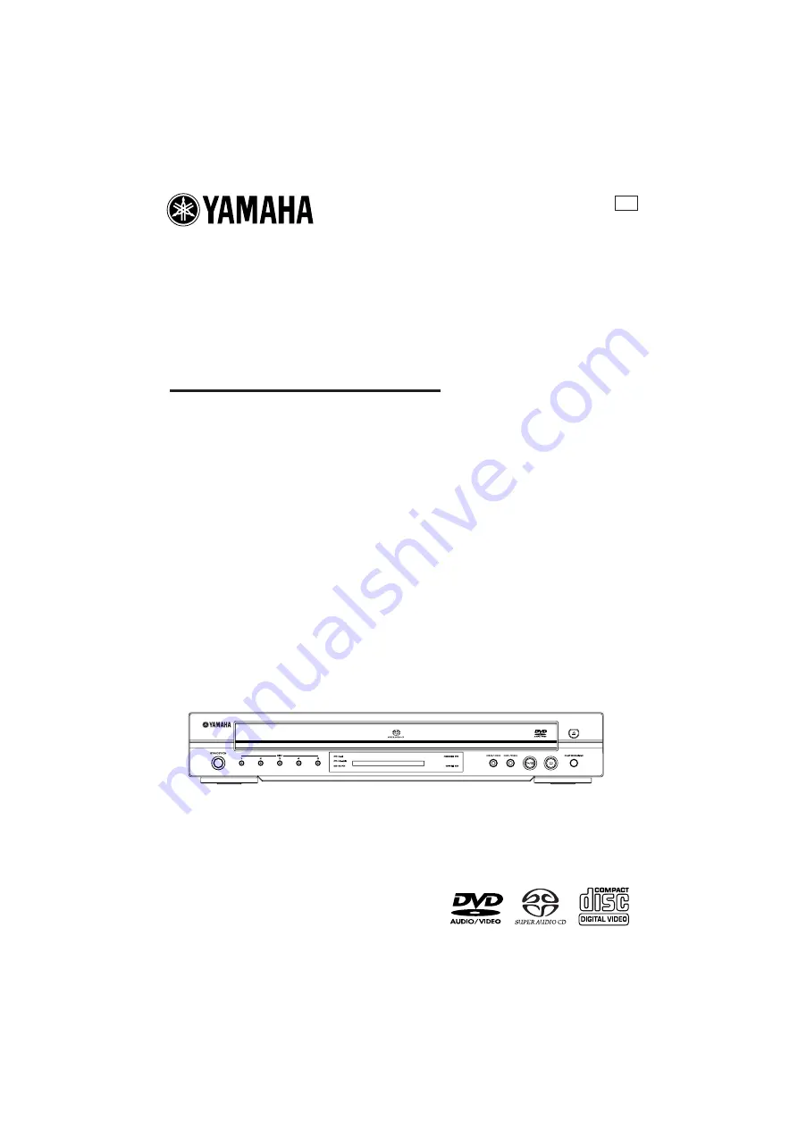 Yamaha DV-C6770 Скачать руководство пользователя страница 1