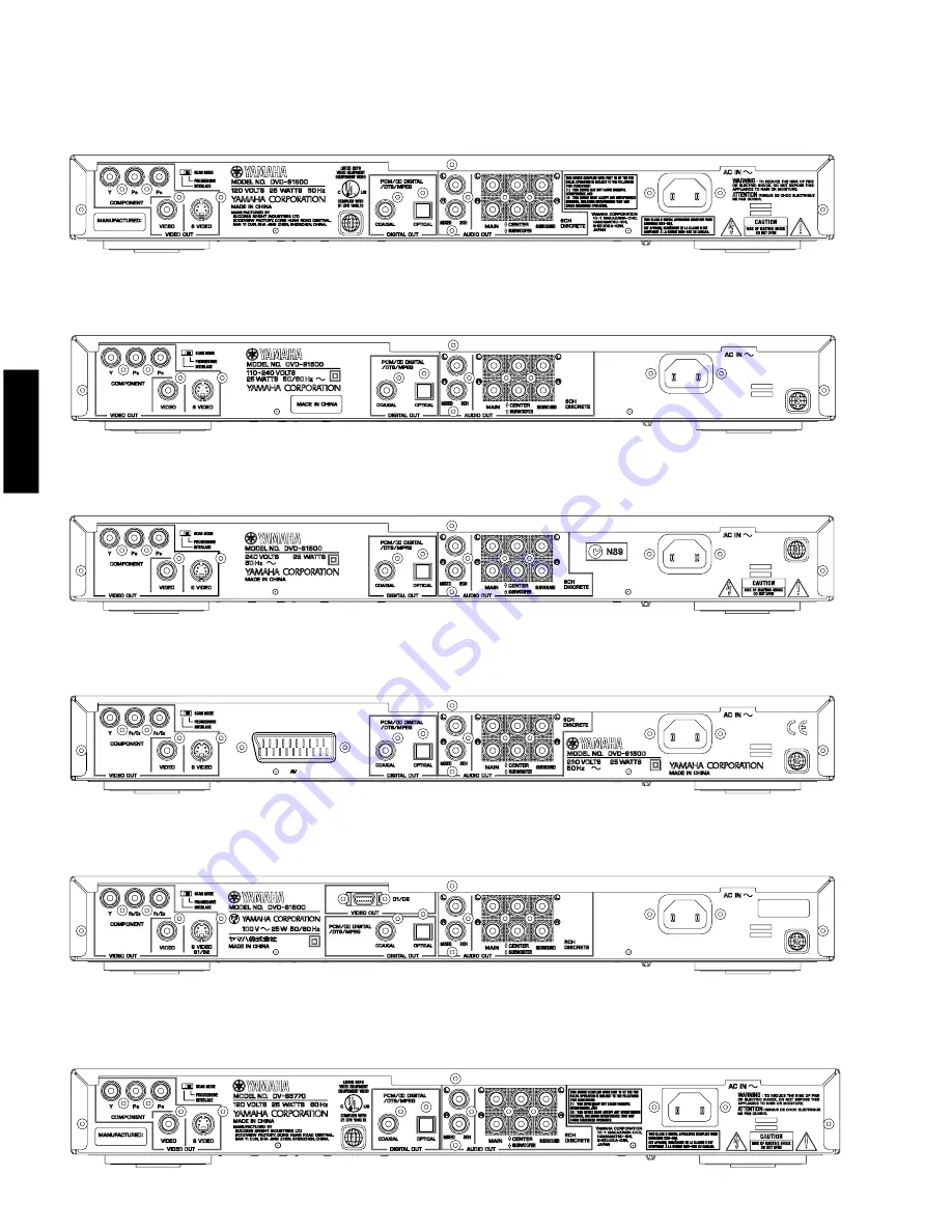 Yamaha DV-S5770 Скачать руководство пользователя страница 6